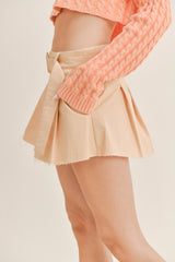 LILAH LOW RISE BELT MINI SKORT