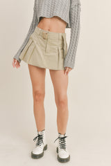 LILAH LOW RISE BELT MINI SKORT