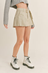 LILAH LOW RISE BELT MINI SKORT