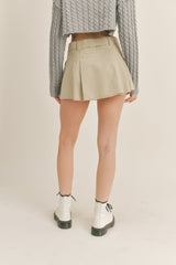 LILAH LOW RISE BELT MINI SKORT