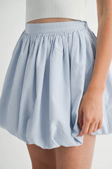 GEORGIA STRIPE BUBBLE HEM MINI SKIRT