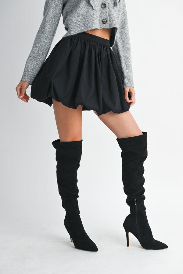 FINJA BUBBLE HEM MINI SKIRT