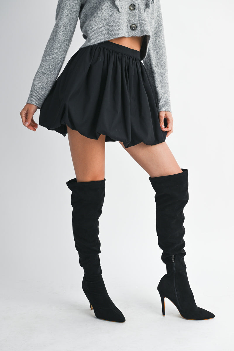 FINJA BUBBLE HEM MINI SKIRT