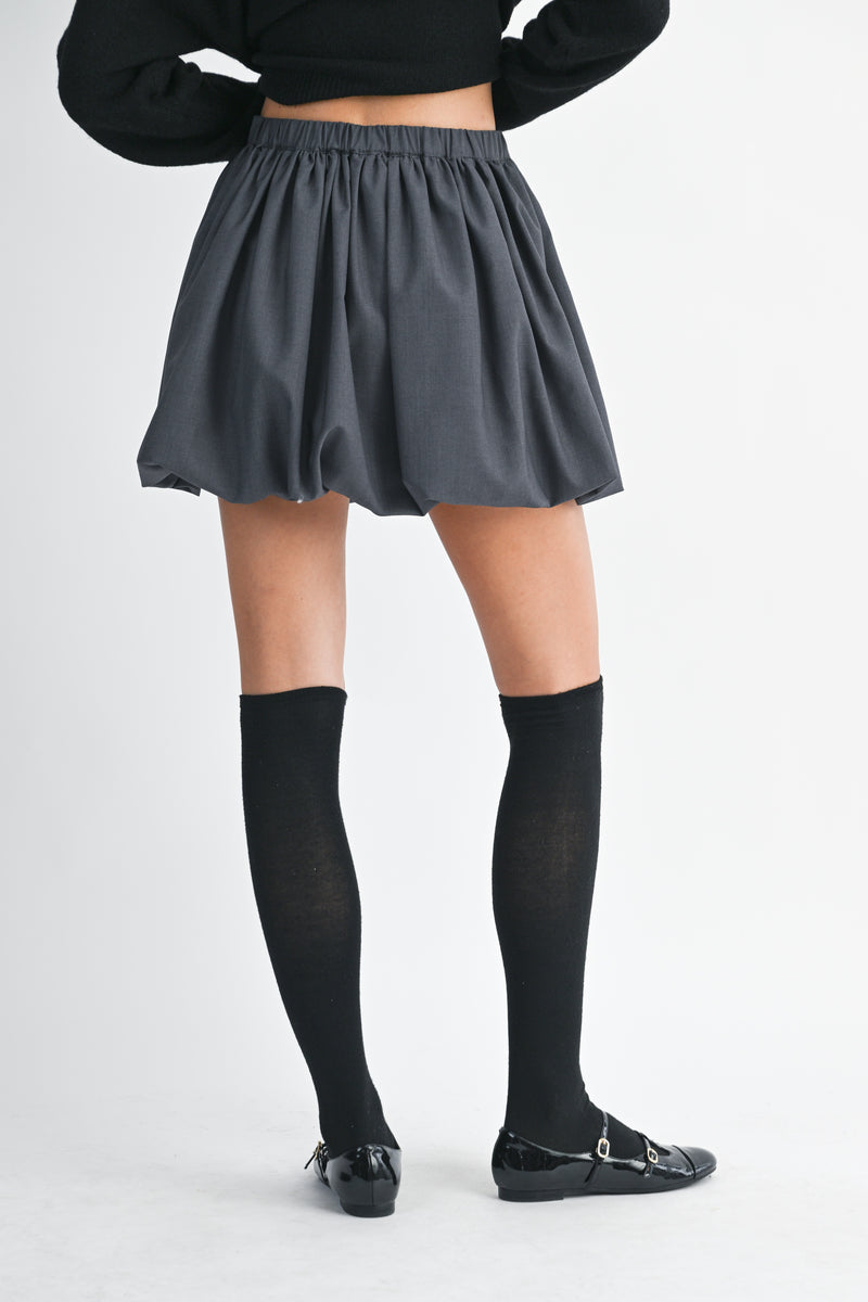 FINJA BUBBLE HEM MINI SKIRT