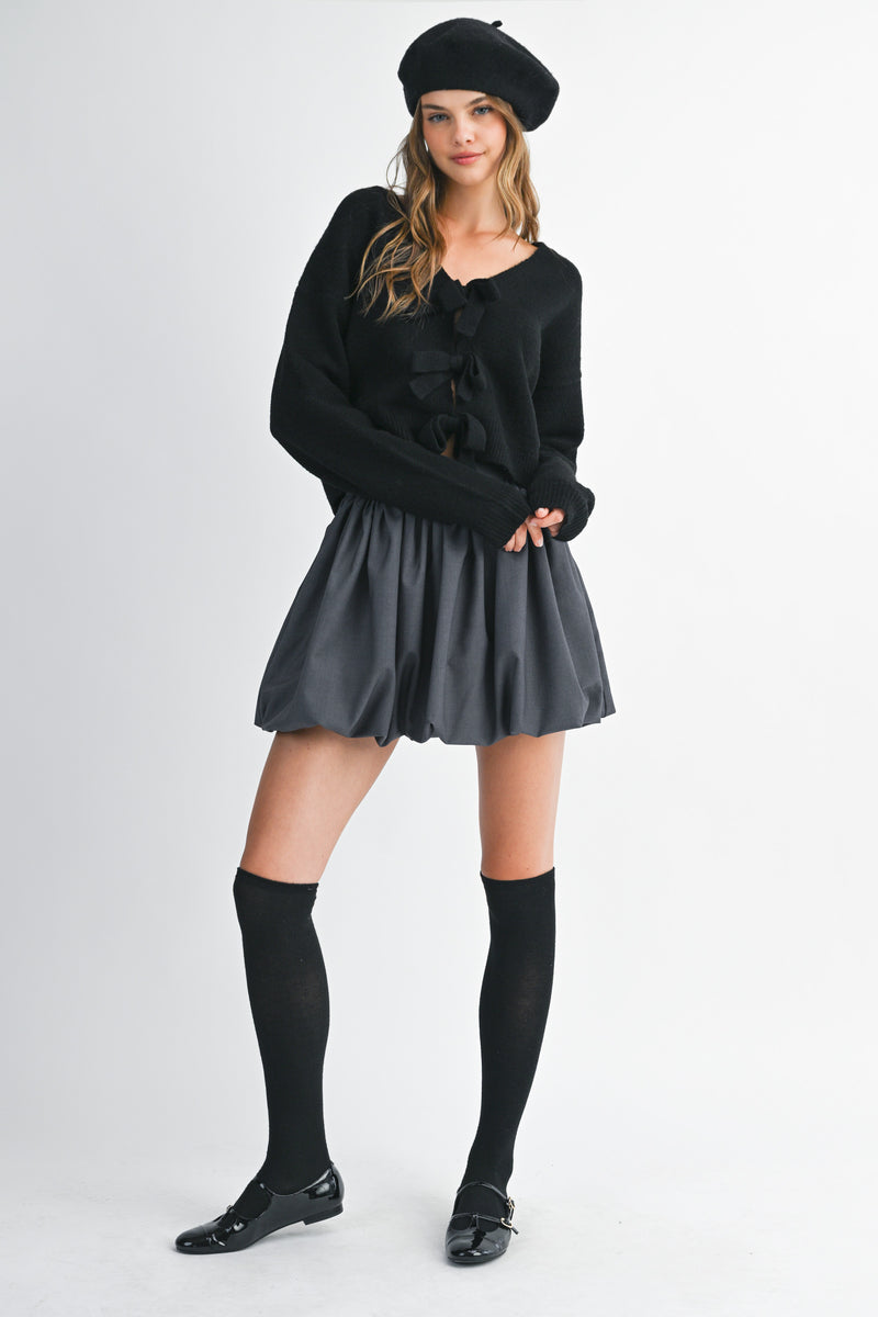 FINJA BUBBLE HEM MINI SKIRT