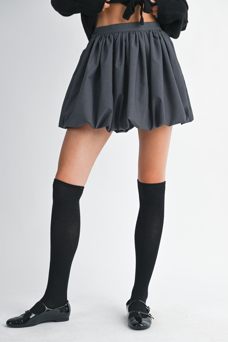 FINJA BUBBLE HEM MINI SKIRT