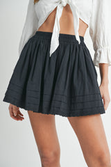 JENNI LACE TRIM MINI SKIRT