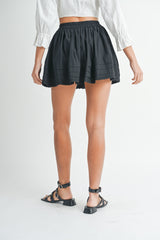 JENNI LACE TRIM MINI SKIRT