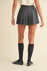 KASEY PLEATED MINI SKIRT