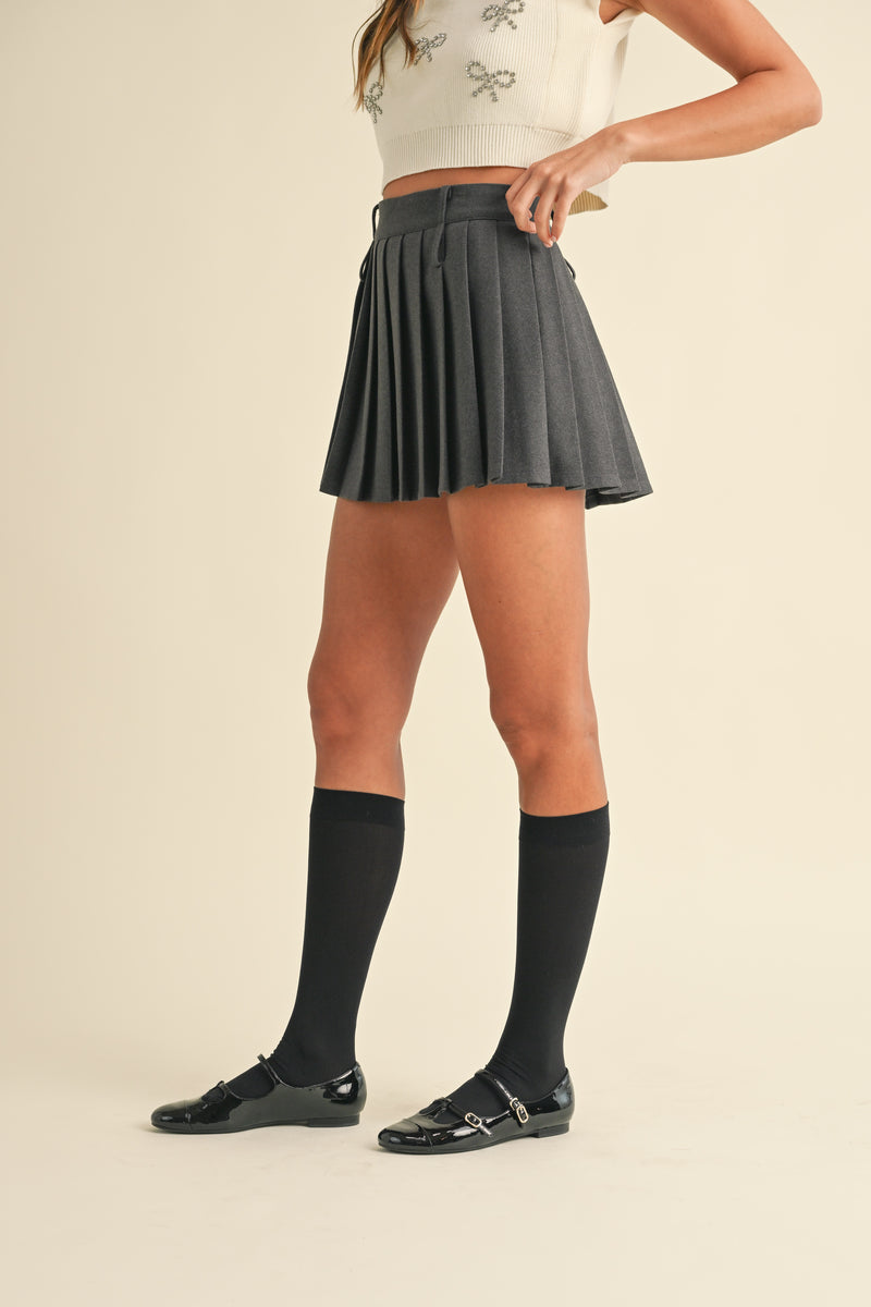 KASEY PLEATED MINI SKIRT