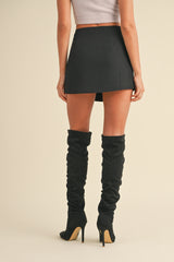 MARLEY BOW APPLIQUE MINI SKIRT