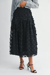 WRENLEE APPLIQUE MAXI SKIRT