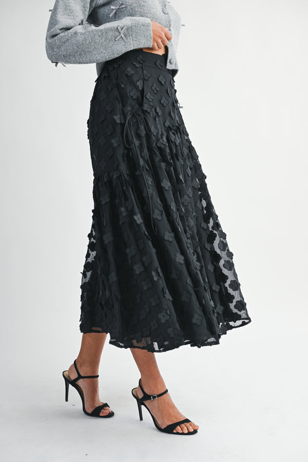 WRENLEE APPLIQUE MAXI SKIRT