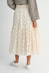 WRENLEE APPLIQUE MAXI SKIRT