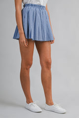 JINNY PLAID PLEATED SKIRT