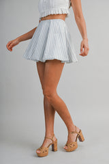 ELLE FLORAL PRINTED BUBBLE HEM MINI SKIRT