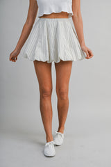 ELLE FLORAL PRINTED BUBBLE HEM MINI SKIRT