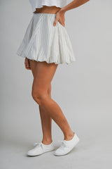 ELLE FLORAL PRINTED BUBBLE HEM MINI SKIRT
