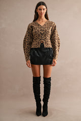 JAYCEE FAUX LEATHER MINI SKIRT