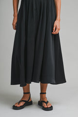 SSERA SATIN CROP TOP SKIRT SET