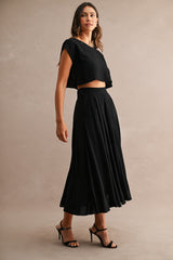 SAOIRSE CROP TOP AND MIDI SKIRT SET