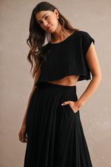 SAOIRSE CROP TOP AND MIDI SKIRT SET