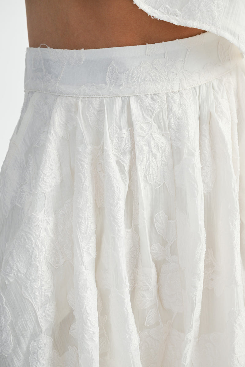 MIESHA CROP TOP AND MIDI SKIRT SET