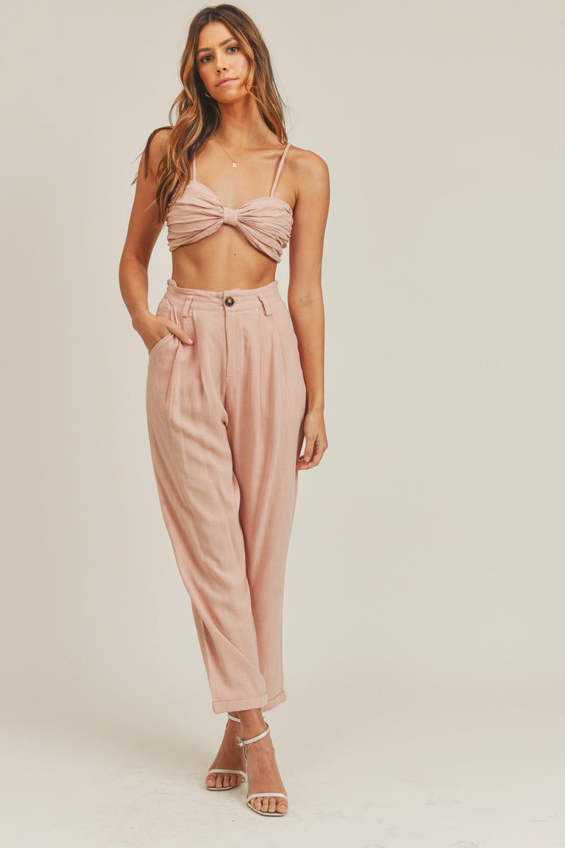 LEILANY CROP TOP AND PANTS SET