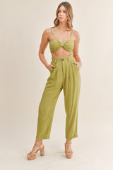 LEILANY CROP TOP AND PANTS SET