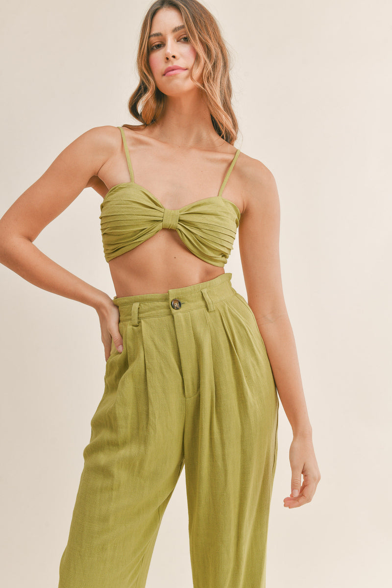 LEILANY CROP TOP AND PANTS SET