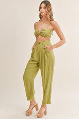 LEILANY CROP TOP AND PANTS SET