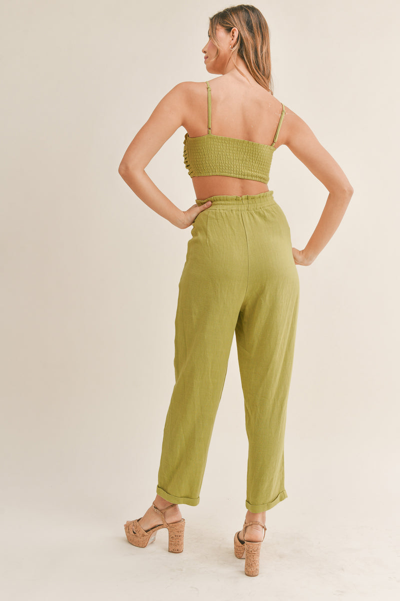 LEILANY CROP TOP AND PANTS SET