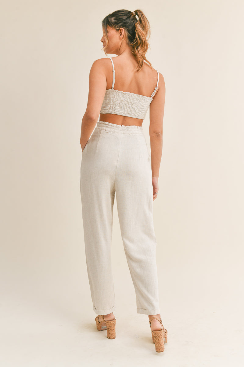 LEILANY CROP TOP AND PANTS SET