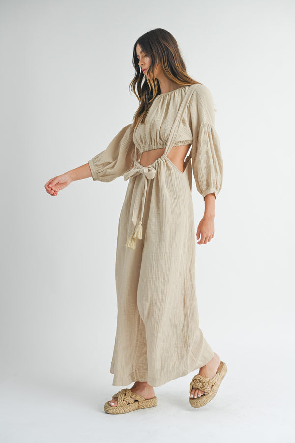 ELORA CROP TOP BAGGY PANTS SET