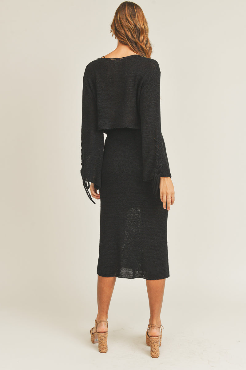 EVELYN SWEATER TOP SKIRT SET