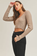 ANNE INNER BRA & OUTER LONGSLV TOP SET