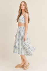 DEBORAH CAMI TOP & PLEATED SKIRT SET