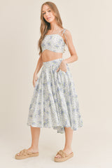 DEBORAH CAMI TOP & PLEATED SKIRT SET