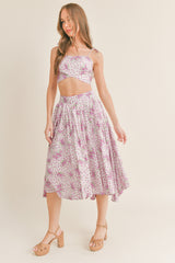 DEBORAH CAMI TOP & PLEATED SKIRT SET