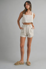 KELSEY CROP TOP AND PANTS SET