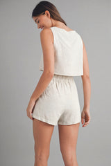 KELSEY CROP TOP AND PANTS SET