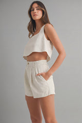 KELSEY CROP TOP AND PANTS SET