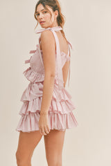 ZAYLEE SMOCKED BOW DETAIL SET