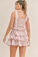 ZAYLEE SMOCKED BOW DETAIL SET