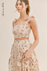 MOA FLORAL TOP AND MAXI SKIRT SET