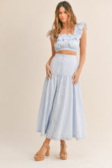 LAILA CROP TOP AND MIDI SKIRT SET