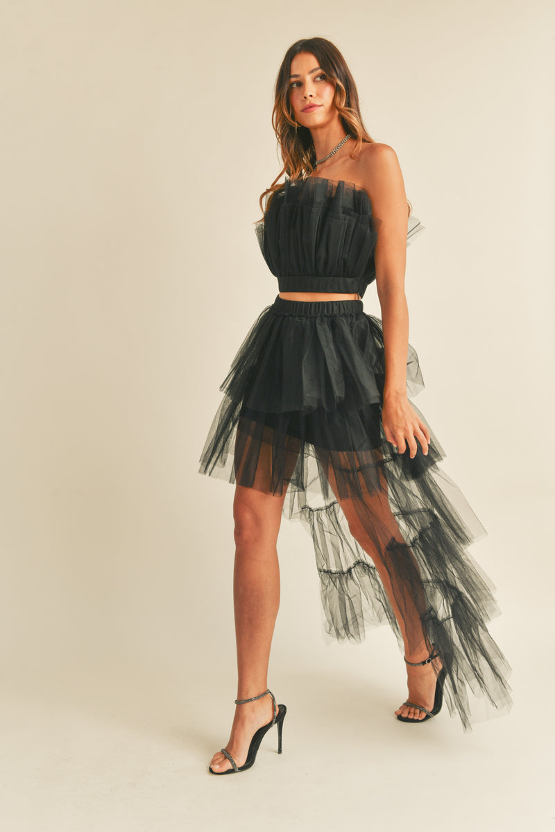 KAILANI TULLE TUBE RUFFLE SET