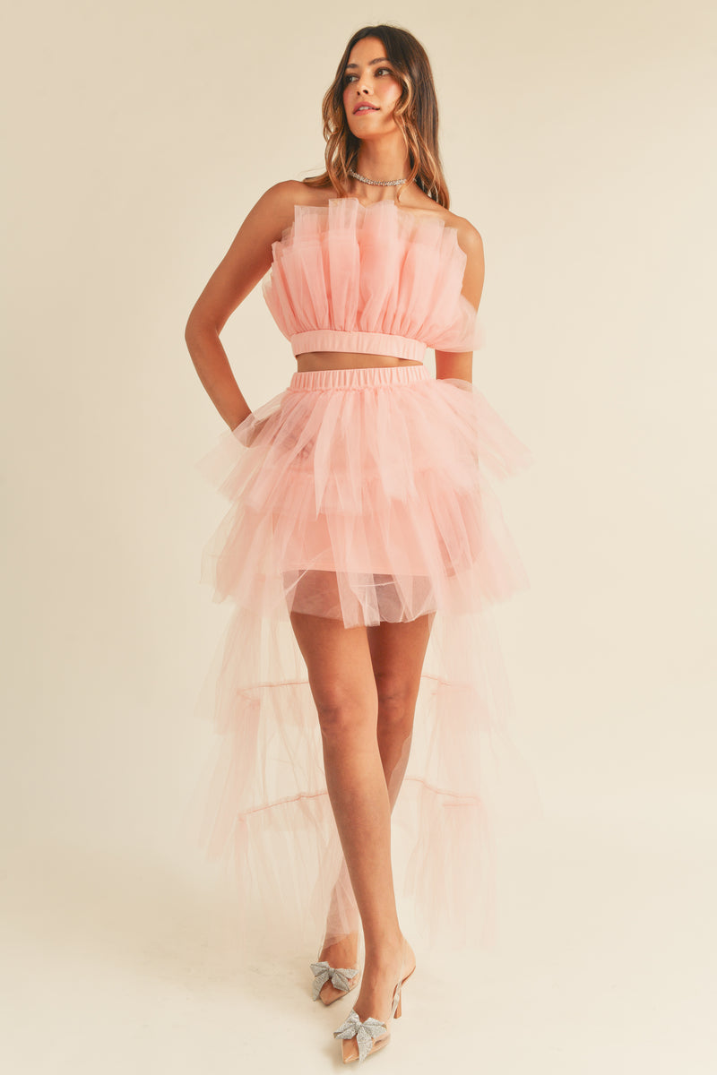 KAILANI TULLE TUBE RUFFLE SET