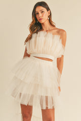 KAILANI TULLE TUBE RUFFLE SET