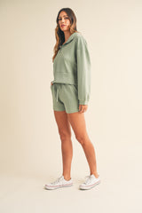 JESSICA MOCK HALF ZIP SET